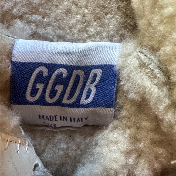 Golden Goose Cream Fuzzy Mules with Silver Star - Picture 6 of 10